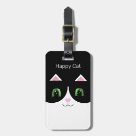 黒白のタキシード猫 ラゲッジタグ