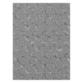 黒白のチェック柄 ダイヤモンド 現代的なパターン テーブルクロス (正面)