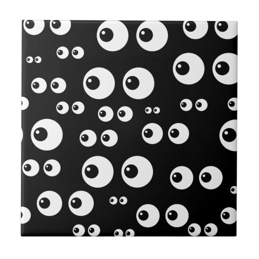 黒白のハロウィン タイル (正面)