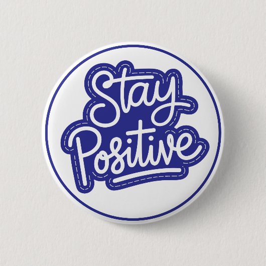 黒白のモチベーションを保つ 缶バッジ (正面)