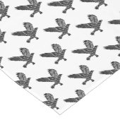 黒白のラベ飛んでいるン・リノ・カット ショートテーブルランナー (コーナー)