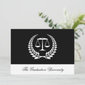 黒白のローレル法科大学院卒業 招待状 (スタンド正面)