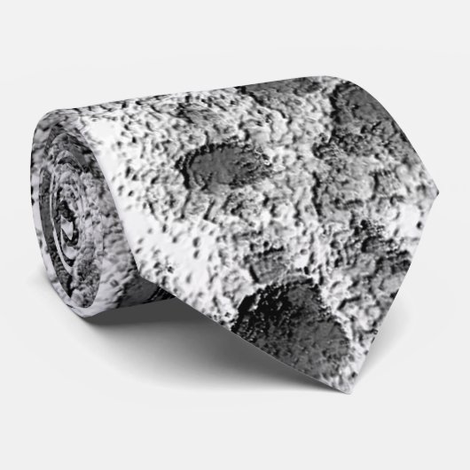 黒白の丸い枕を持つサンゴ ネクタイ (ロール)