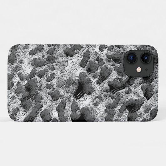 黒白の丸い枕を持つサンゴ Case-Mate iPhoneケース (裏面(横))