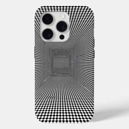 黒白の光学錯視デザイン Case-Mate iPhoneケース (裏面)