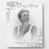 黒白の写真による追憶の儀　愛する者たちよ フォトプラーク (正面)