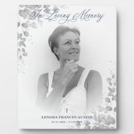 黒白の写真による追憶の儀　愛する者たちよ フォトプラーク