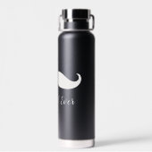 黒白の口ひげ ウォーターボトル (背面)