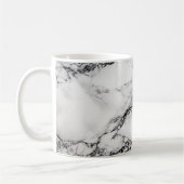 黒白の大理石 コーヒーマグカップ (左)