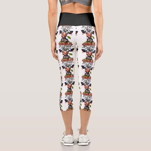 黒白の天才的なキャプリスの主な特徴 カプリレギンス (裏面)