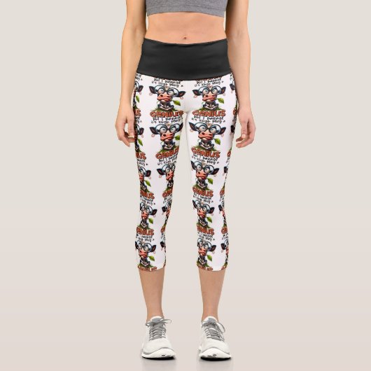 黒白の天才的なキャプリスの主な特徴 カプリレギンス (正面)