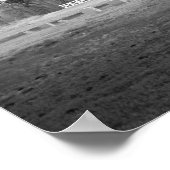 黒白の小さな田舎教会 ポスター (角)