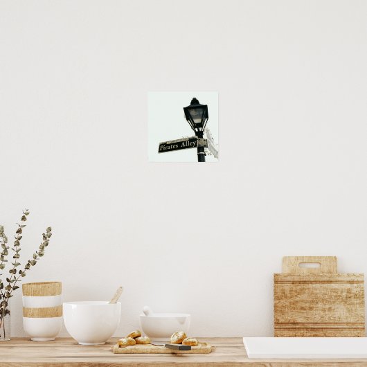 黒白の海賊の路地 ポスター (キッチン)