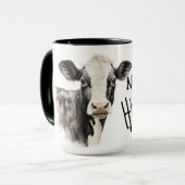 黒白の牛 Not today heifer マグカップ (正面左)
