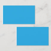 黒白の猫の青い背景 コーリングカード (正面/裏面)