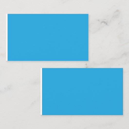 黒白の猫の青い背景 コーリングカード (正面/裏面)