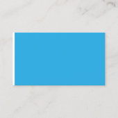 黒白の猫の青い背景 コーリングカード (正面)