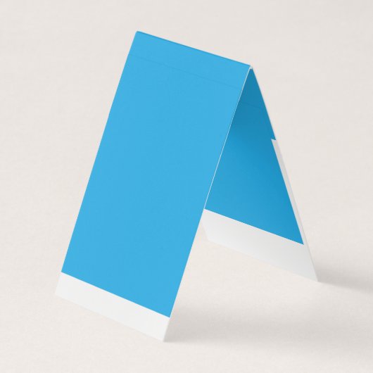 黒白の猫の青い背景 名刺 (正面)