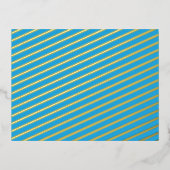 黒白の猫の青い背景 箔シーズンポストカード (正面)