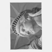 黒白の自由の女神 キッチンタオル (縦)