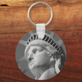 黒白の自由の女神 キーホルダー (正面)