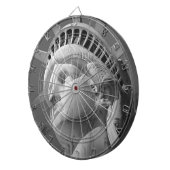 黒白の自由の女神 ダーツボード (正面右)