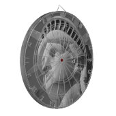 黒白の自由の女神 ダーツボード (正面左)