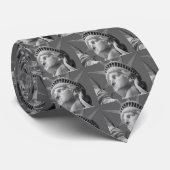 黒白の自由の女神 ネクタイ (ロール)