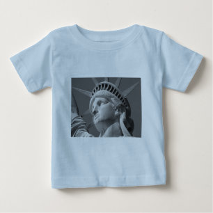 黒白の自由の女神 ベビーTシャツ