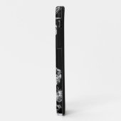 黒白の花が鉛筆で描かれたカントリー風のiPhone 5ケース Case-Mate iPhoneケース (裏面/左)