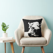 黒白の雌ライオンポップ・アートのアート クッション (椅子)