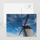 黒白の風車 ポストカード (正面/裏面)