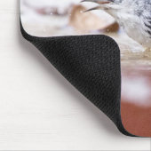 黒白の鳥肌 マウスパッド (コーナー)