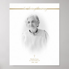 黒白の黄金の写真　思い出の奉仕　愛する人たちへ ポスター