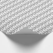 黒白はかりで測正義法 ラッピングペーパー (角)