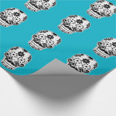 黒白ひげスカル ラッピングペーパー (角)