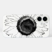 黒白ひまわり Case-Mate iPhoneケース (裏面 (横))