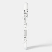 黒白ひまわり Case-Mate iPhoneケース (裏面 / 右)