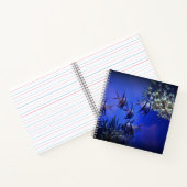 黒白アンジェフィッシュ深いブルーシー ノートブック (内部)
