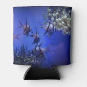 黒白アンジェフィッシュ深いブルーシー 缶クーラー (正面)