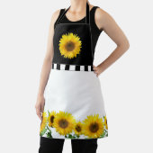 黒白エプロンのひまわり エプロン (インサイチュ)