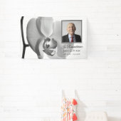 黒白オーキッドお祝い・オブ・ライフ 横断幕 (インサイチュ)