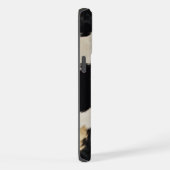 黒白カウハイド iPhoneケース (右側面)