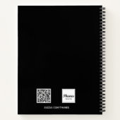 黒白カスタムフォト ノートブック (裏面)