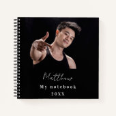 黒白カスタムフォト ノートブック (正面)