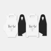 黒白カスタムロゴスタッフ感謝シンプル フェイバーボックス (折り畳みなし)