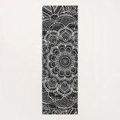 黒白カスタム色曼荼羅 ヨガマット (裏面)