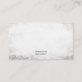 黒白グランジクロウタトゥーアーティスト 名刺 (裏面)