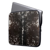 黒白コウィドカントリーウェスタン ラップトップスリーブ (正面左)