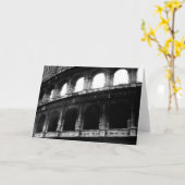 黒白コロッセオ ローマ帝国 カード (黄色い花)